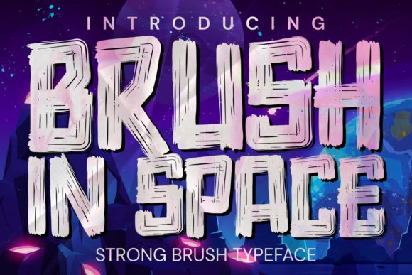 Brush in Space: A Bold Typeface for Modern Design