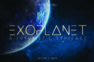 Exoplanet Font: A Futuristic Typeface for Modern Design