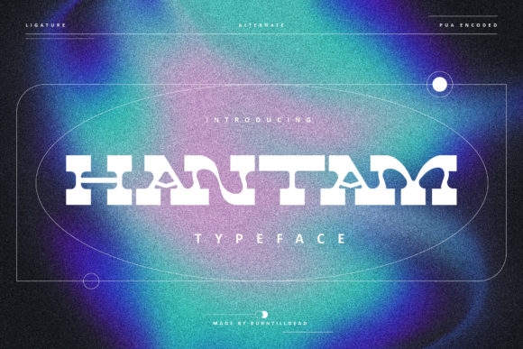 Hantam: A Bold Display Font for Whimsical Designs