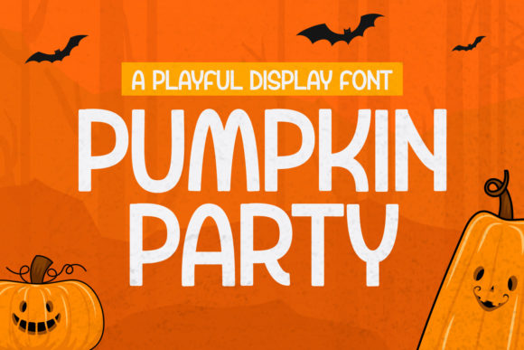 Pumpkin Party: A Spooky Display Font for Creative Design