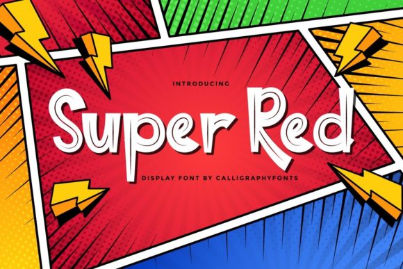 Super Red: The Joyful Display Font for Dynamic Designs